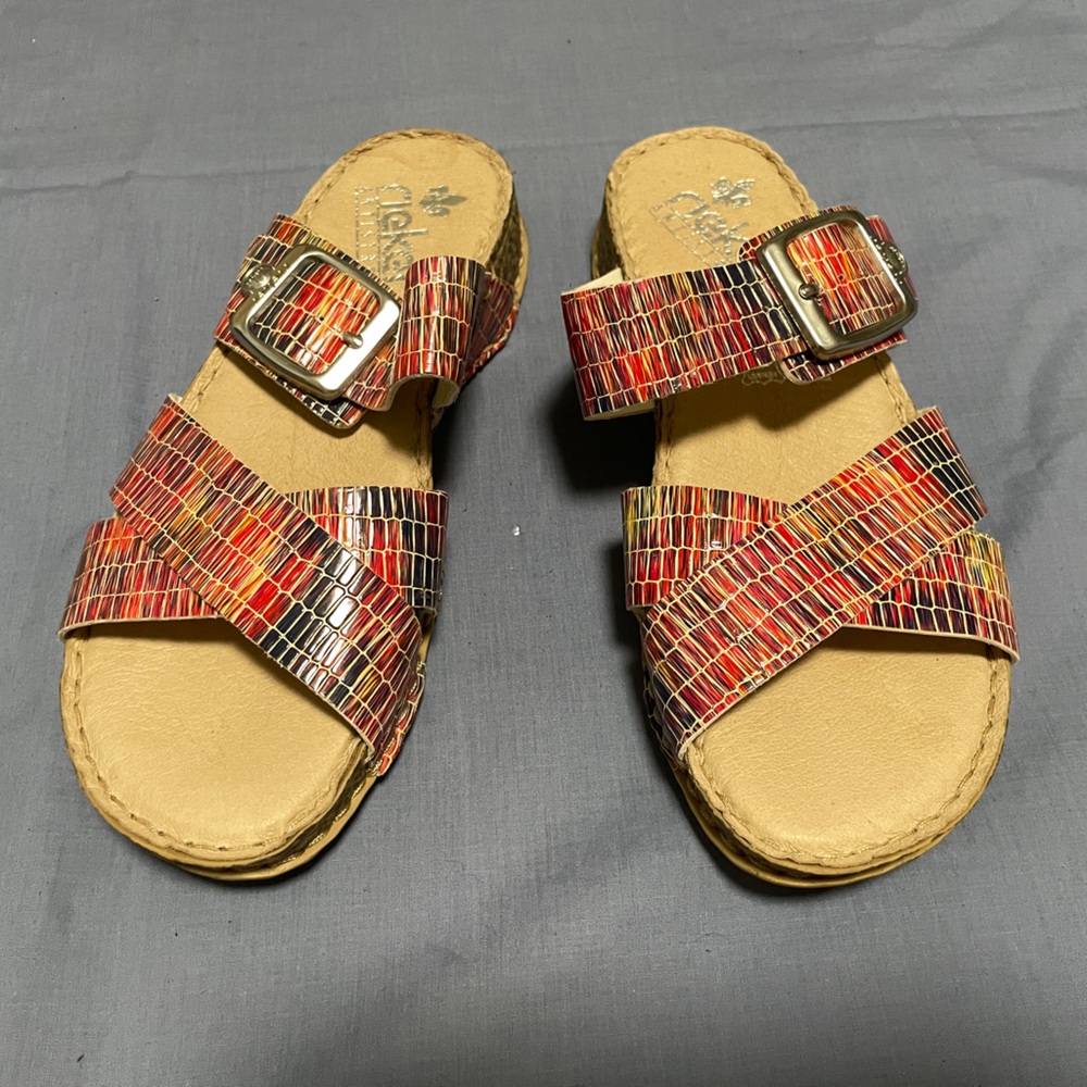 Colorful Rieker Sandals